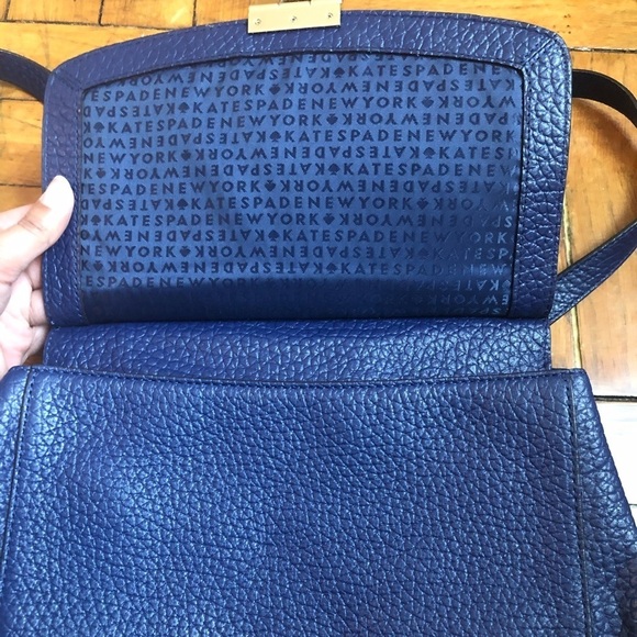 Kate Spade leather backpack blue